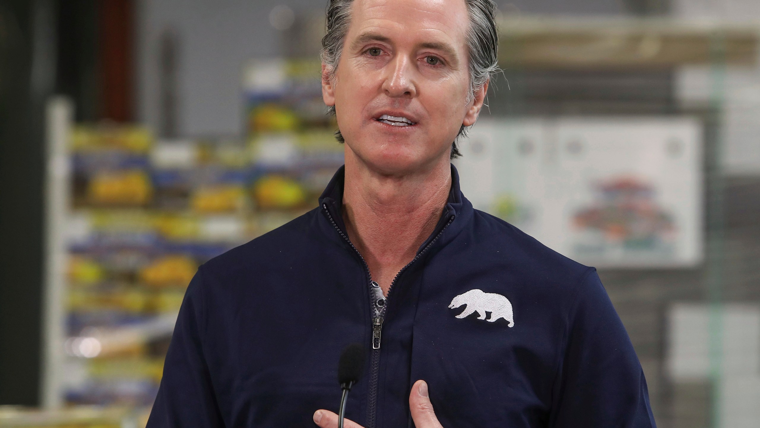 In this Feb. 17, 2021, file photo, California Gov. Gavin Newsom speaks during a news conference in Coachella, Ca. (Jay Calderon/The Desert Sun via AP, Pool, File)