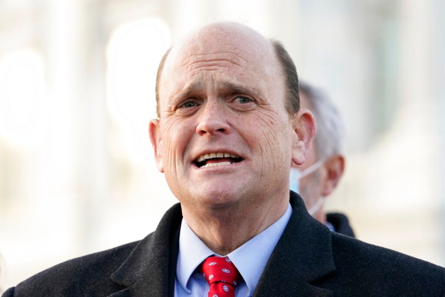 In this Monday, Dec. 21, 2020, file photo, U.S. Rep. Tom Reed, R-N.Y., speaks to the media on Capitol Hill in Washington. (AP Photo/Jacquelyn Martin, File)