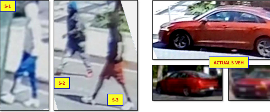 LAPD officials on March 24, 2021 released these images of men involved in an armed robbery in the Fairfax district.