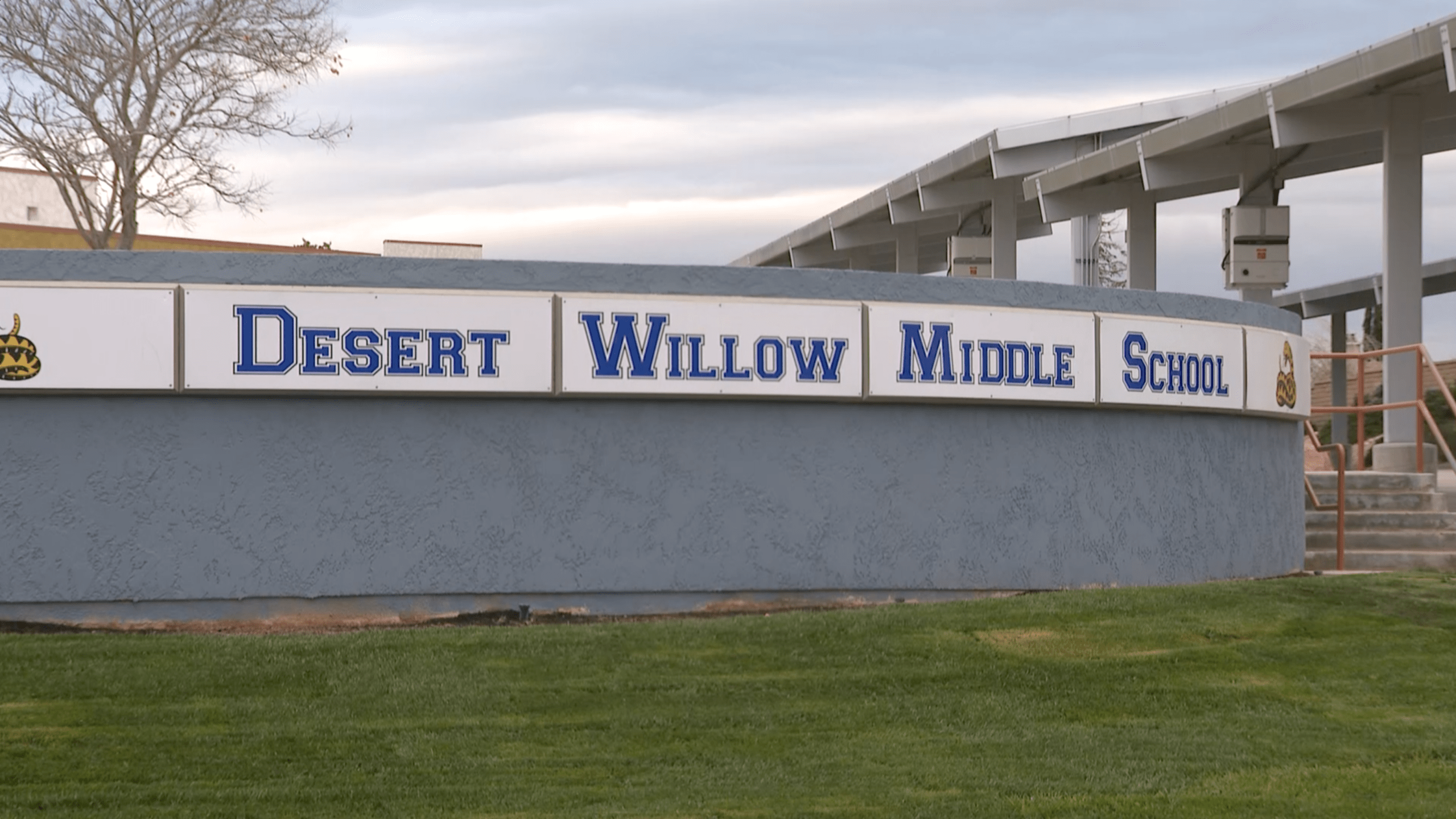 Desert Willow Fine Arts, Science and Technology Magnet Academy seen on March 26, 2021. (KTLA)