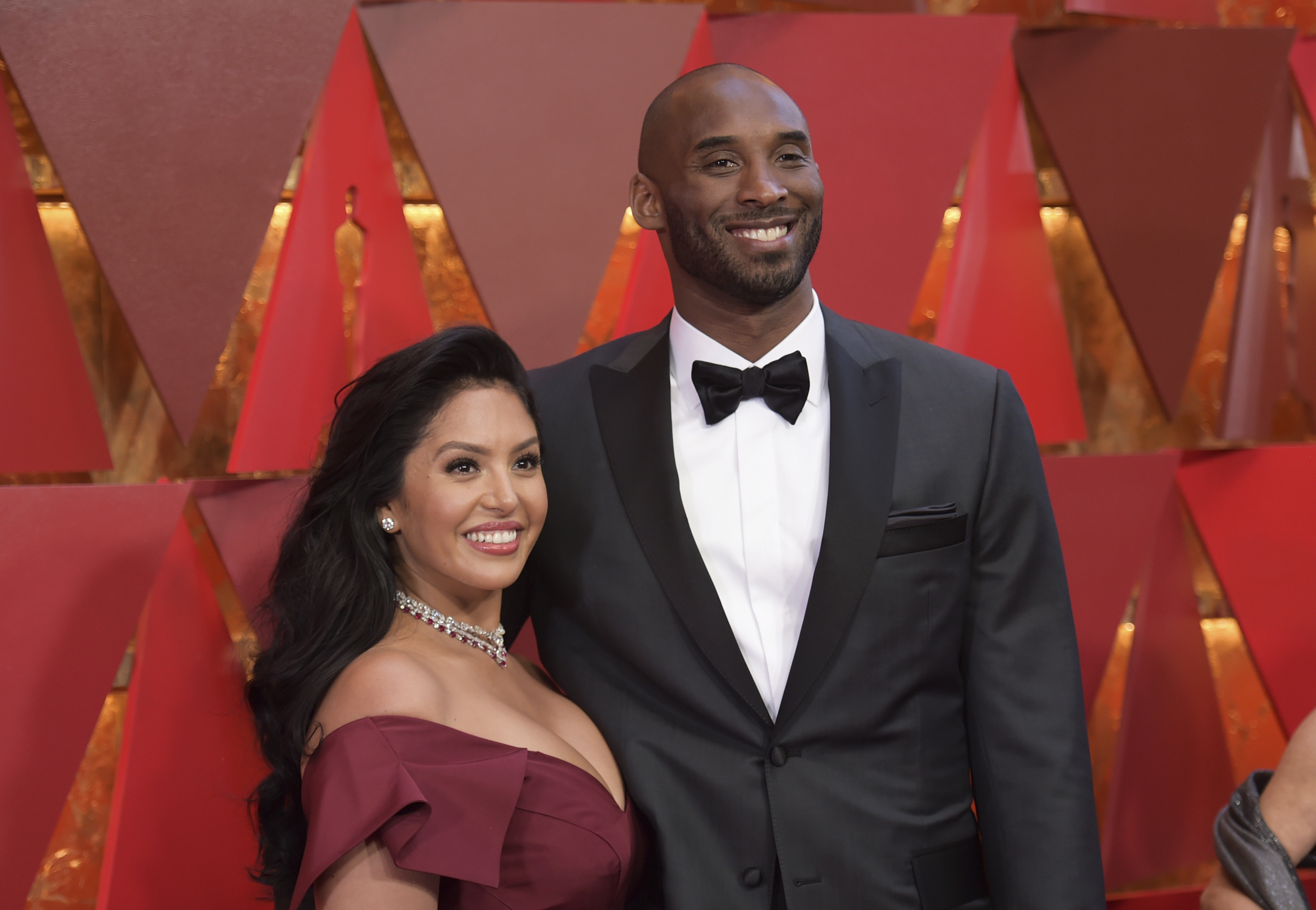 In this March 4, 2018, file photo, Vanessa Bryant, left, and Kobe Bryant arrive at the Oscars in Los Angeles. (Richard Shotwell/Invision/AP, File)