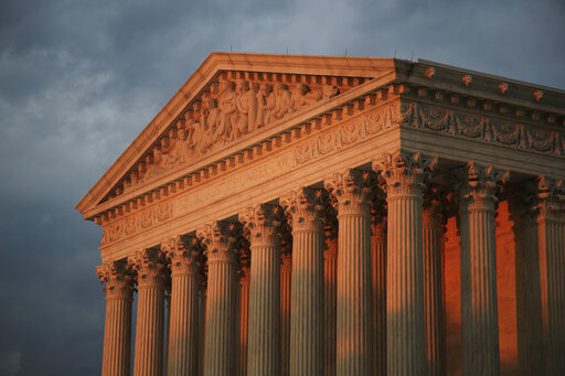 The U.S. Supreme Court is seen at sunset in Washington on Oct. 4, 2018. (Manuel Balce Ceneta / Associated Press)