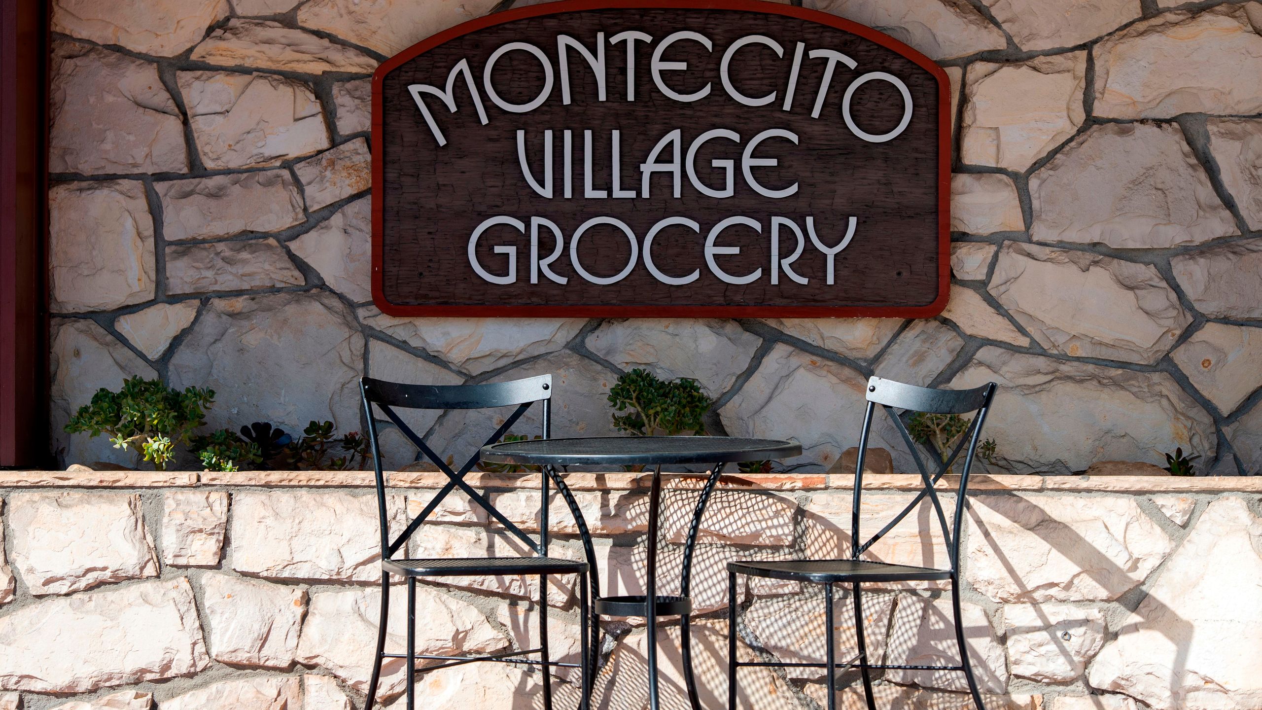 View of the Montecito Village Grocery in Montecito on March 6, 2021. (VALERIE MACON/AFP via Getty Images)