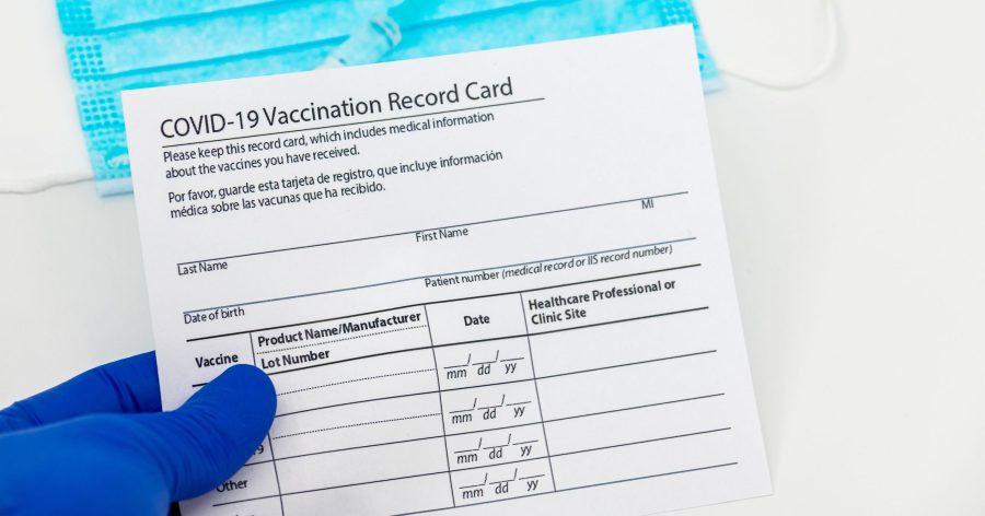 You may be jubilant after receiving the COVID-19 vaccine -- but don't post your vaccination card on social media sites. (File/Getty)