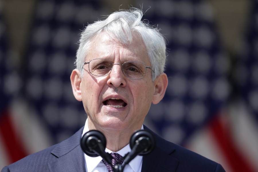 U.S. Attorney General Merrick Garland speaks during an event on gun control in the Rose Garden at the White House on April 8, 2021.A(lex Wong/Getty Images)