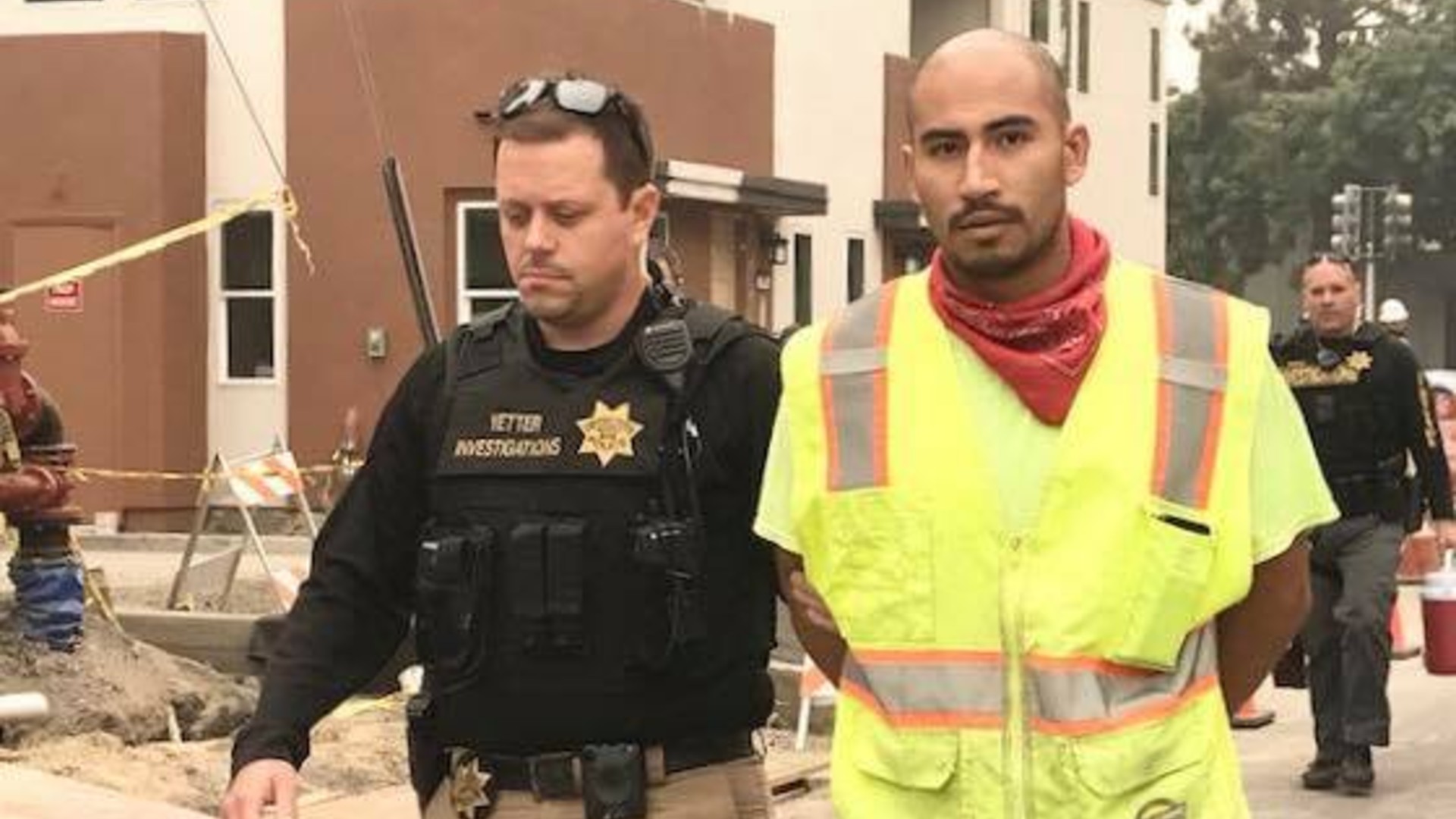 Vacaville police released this photo of Victor Serriteno's arrest in September 2020.