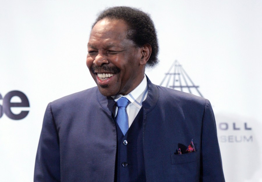 This March 14, 2011 file photo, shows Lloyd Price appears backstage at the Rock and Roll Hall of Fame induction ceremony, in New York. (AP Photo, File)