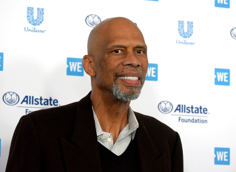 Kareem Abdul-Jabbar arrives at WE Day California at The Forum on Thursday, April 25, 2019, in Inglewood, Calif. (Photo by Richard Shotwell/Invision/AP, File)