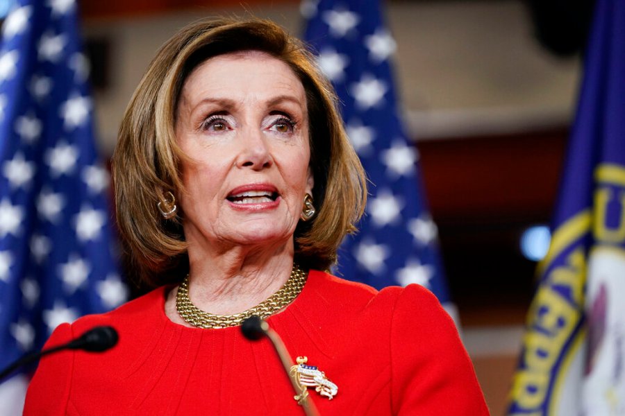 House Speaker Nancy Pelosi of Calif., speaks during a news conference on Capitol Hill in Washington, Thursday, May 13, 2021. (AP Photo/Susan Walsh)