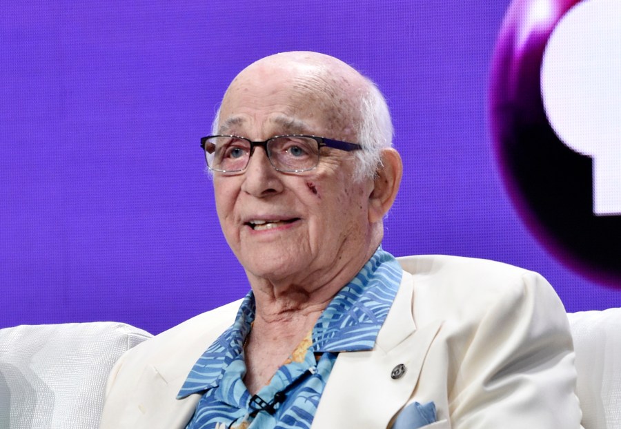 In this July 31, 2018 file photo shows actor Gavin MacLeod during a panel discussion on the PBS special "Betty White: First Lady of Television" during the 2018 Television Critics Association Summer Press Tour at the Beverly Hilton in Beverly Hills, Calif. (Chris Pizzello/Invision/AP, File)