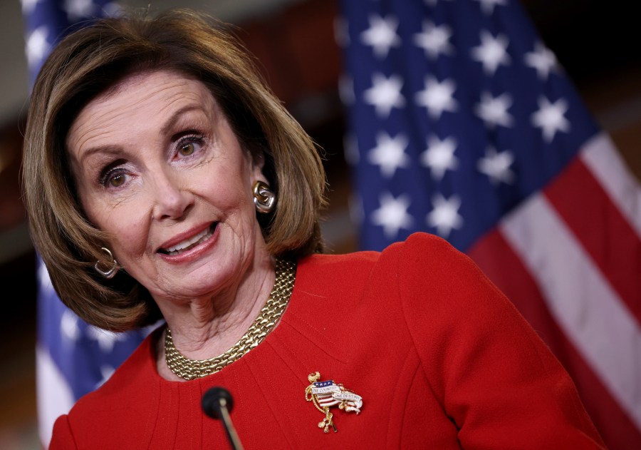 Speaker of the House Nancy Pelosi (D-CA) answers questions during her weekly press conference on May 13, 2021 in Washington, DC. (Win McNamee/Getty Images)