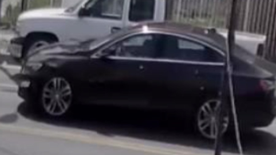 The LAPD released this photo of black or maroon Chevrolet Cruze wanted in connection with the hit-and-run of two children on May 9, 2021.