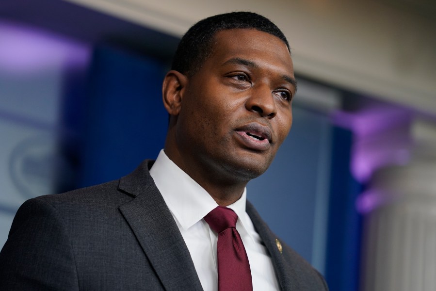 In this May 12, 2021, file photo, Environmental Protection Agency administrator Michael Regan speaks during a press briefing at the White House in Washington. (AP Photo/Evan Vucci, File)