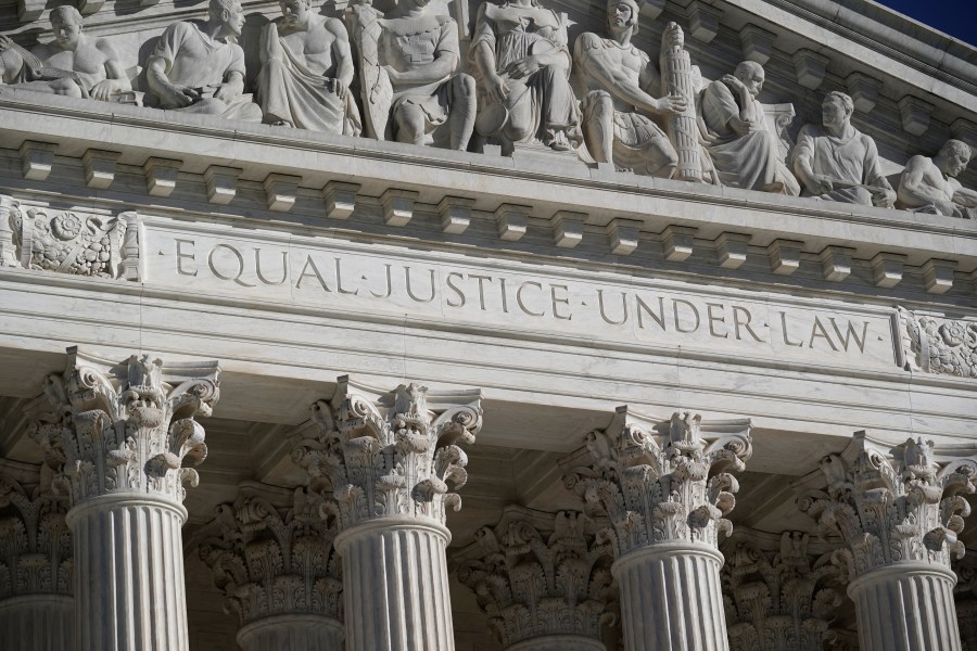 In this Nov. 4, 2020 file photo, the Supreme Court is seen in Washington. (AP Photo/J. Scott Applewhite, File)