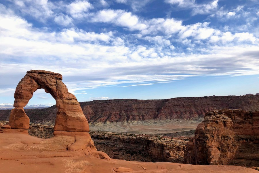 Delicate Arch is seen at Arches National Park on April 25, 2021, near Moab, Utah. (AP Photo/Lindsay Whitehurst, File)