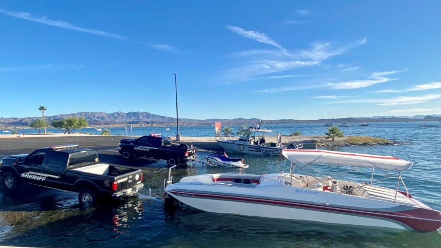 Authorities investigate a crash involving a boat on Lake Havasu that left a 16-year-old boy dead. (Mohave County Sheriff's Office)