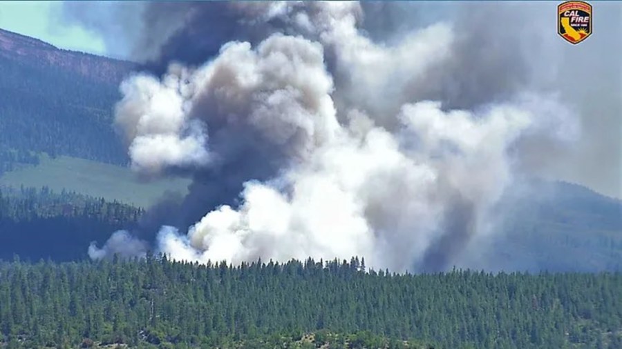 Cal Fire released this photo on June 27 of the Lava Fire, which is burning outside of Weed.