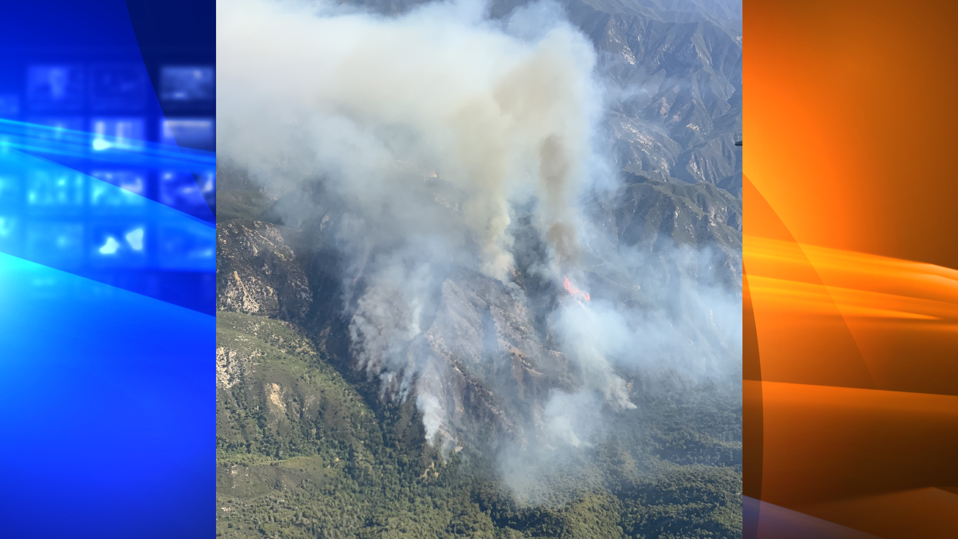 The Willow Fire in Los Padres National Forest is seen in a photo released June 18, 2021, by the U.S. Forest Service.