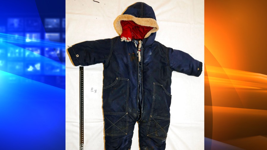 This photo released on June 7, 2021 by Norwegian Police shows the clothing belonging to an Iranian child who died months earlier in the English Channel hundreds of kilometers away when the boat in which was his parents and siblings capsized. He and his family drowned when a group of migrants tried to cross the waterway from France, police in Norway said Monday June 7. (Norwegian Police via NTB via AP)