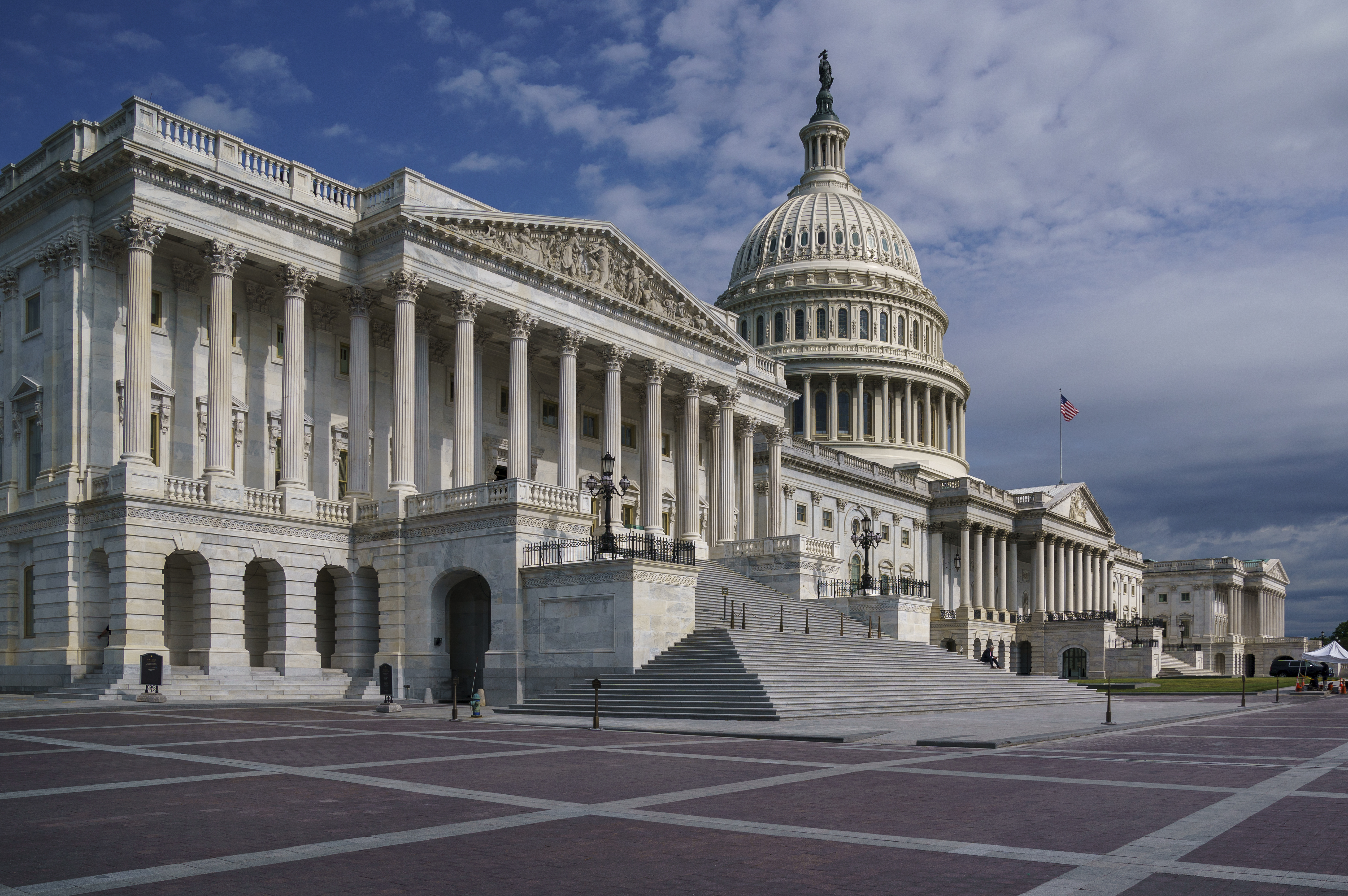 The Capitol is seen in Washington, Thursday, July 1, 2021, as lawmakers leave for the Independence Day recess. (AP Photo/J. Scott Applewhite)