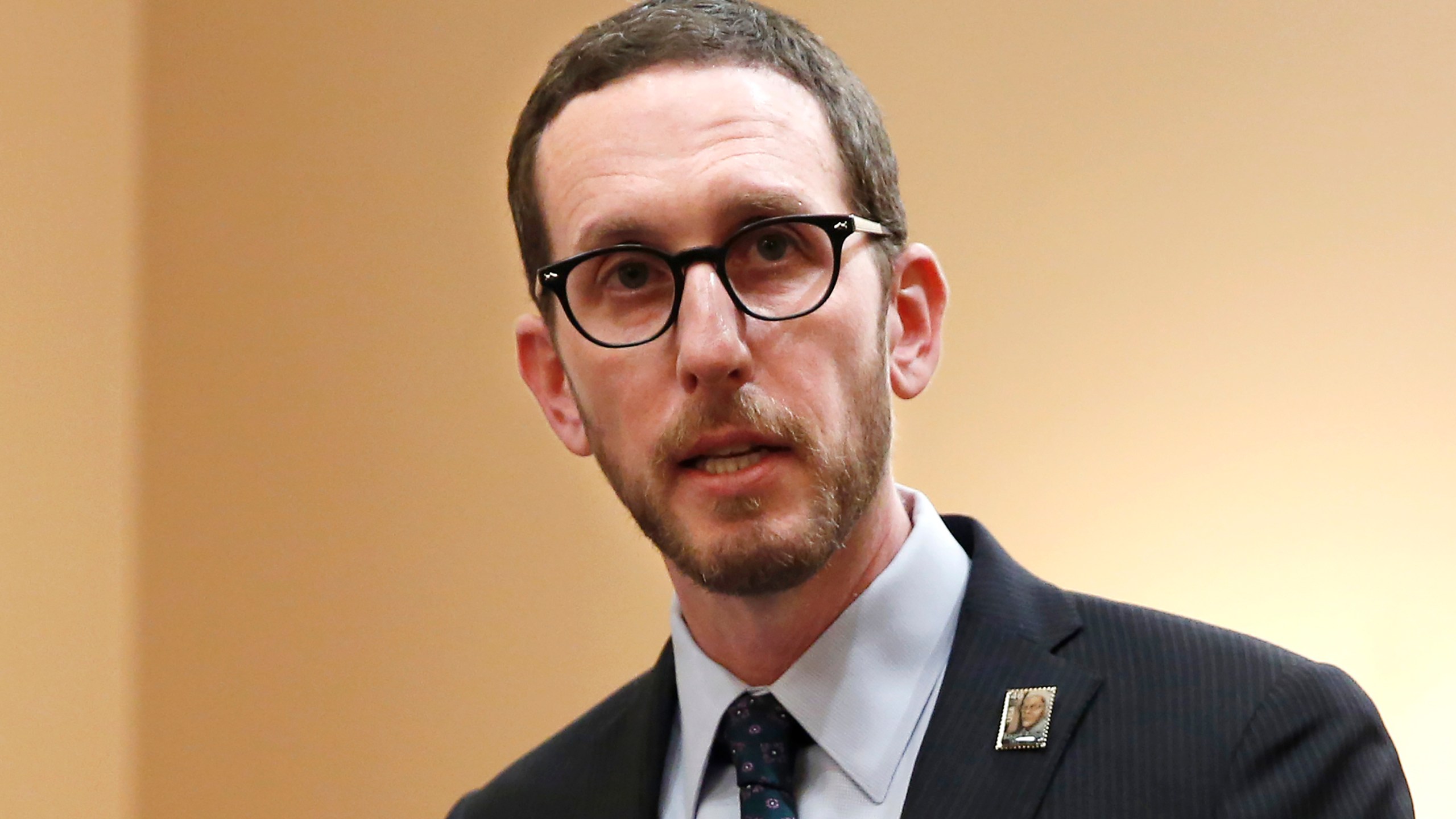 In this Jan. 21, 2020, file photo, state Sen. Scott Wiener, D-San Francisco, speaks at a news conference in Sacramento, Calif. (AP Photo/Rich Pedroncelli, File)