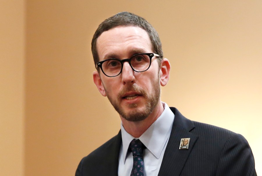 In this Jan. 21, 2020, file photo, state Sen. Scott Wiener, D-San Francisco, speaks at a news conference in Sacramento, Calif. (AP Photo/Rich Pedroncelli, File)