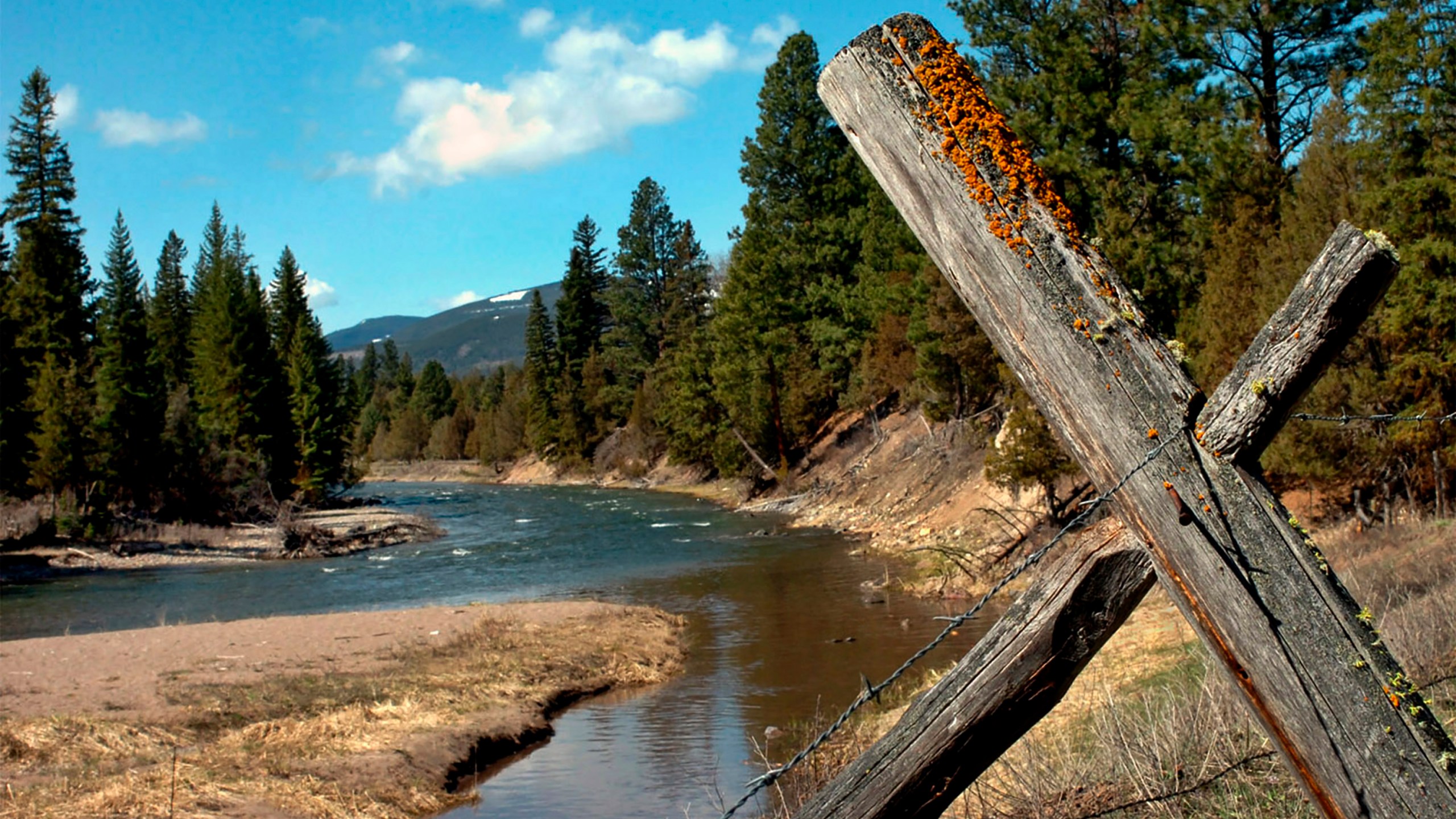 Jacobsen Creek, a tributary of the North Fork of the Blackfoot River, is seen near Ovando, Mont., on April 26, 2006. ( Jennifer Michaelis / The Missoulian via Associated Press)