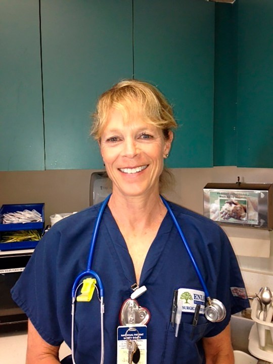 Nurse Leah Davis Lokan poses for a photo at her office in Chico, Calif., in a 2014 photo provided by Lori Mallory Eckhart.