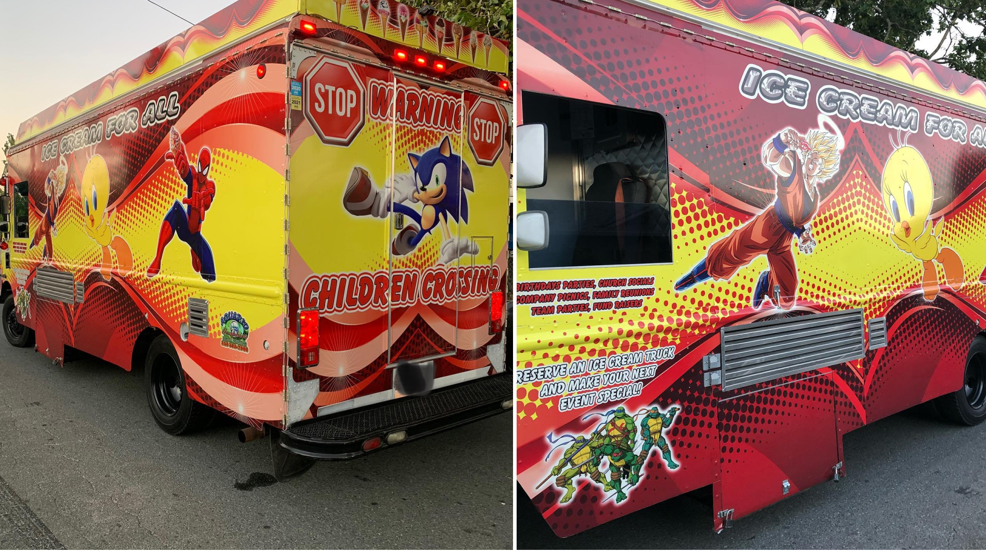 The Pittsburg Police Department on July 3, 2021 released these photos of an ice cream truck in which they say illegal fireworks were found.