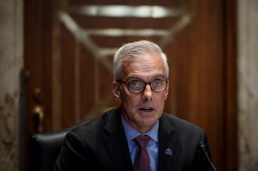 Secretary of Veterans Affairs Denis McDonough testifies during a Senate Appropriations Committee hearing on the fiscal year 2022 budget request for the Department of Veterans Affairs on Capitol Hill June 23, 2021 in Washington, DC. (Drew Angerer/Getty Images)