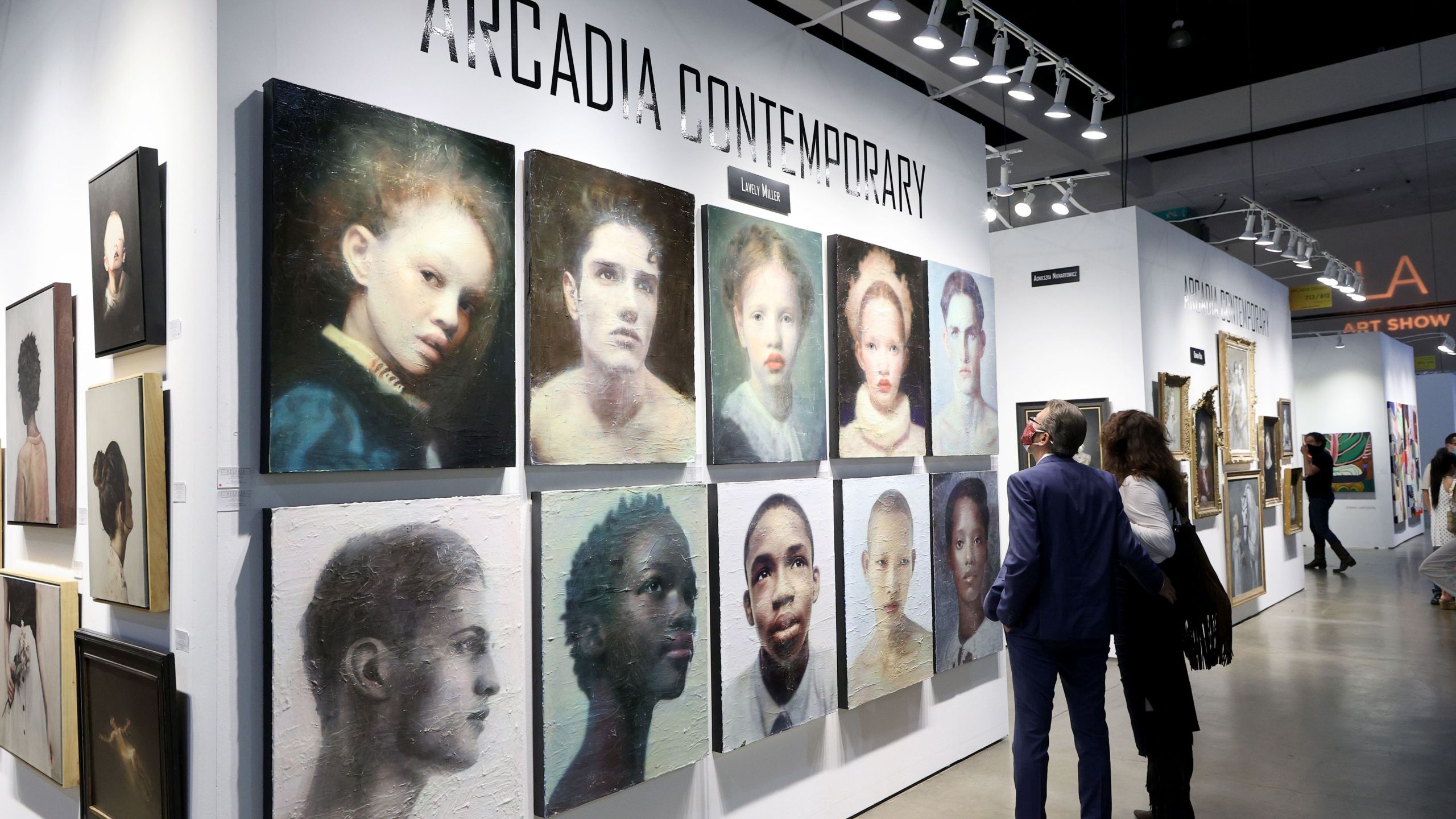 Guests attend the 26th Annual LA Art Show Opening Night Gala at Los Angeles Convention Center on July 29, 2021 in Los Angeles, California. (Kevin Winter/Getty Images)