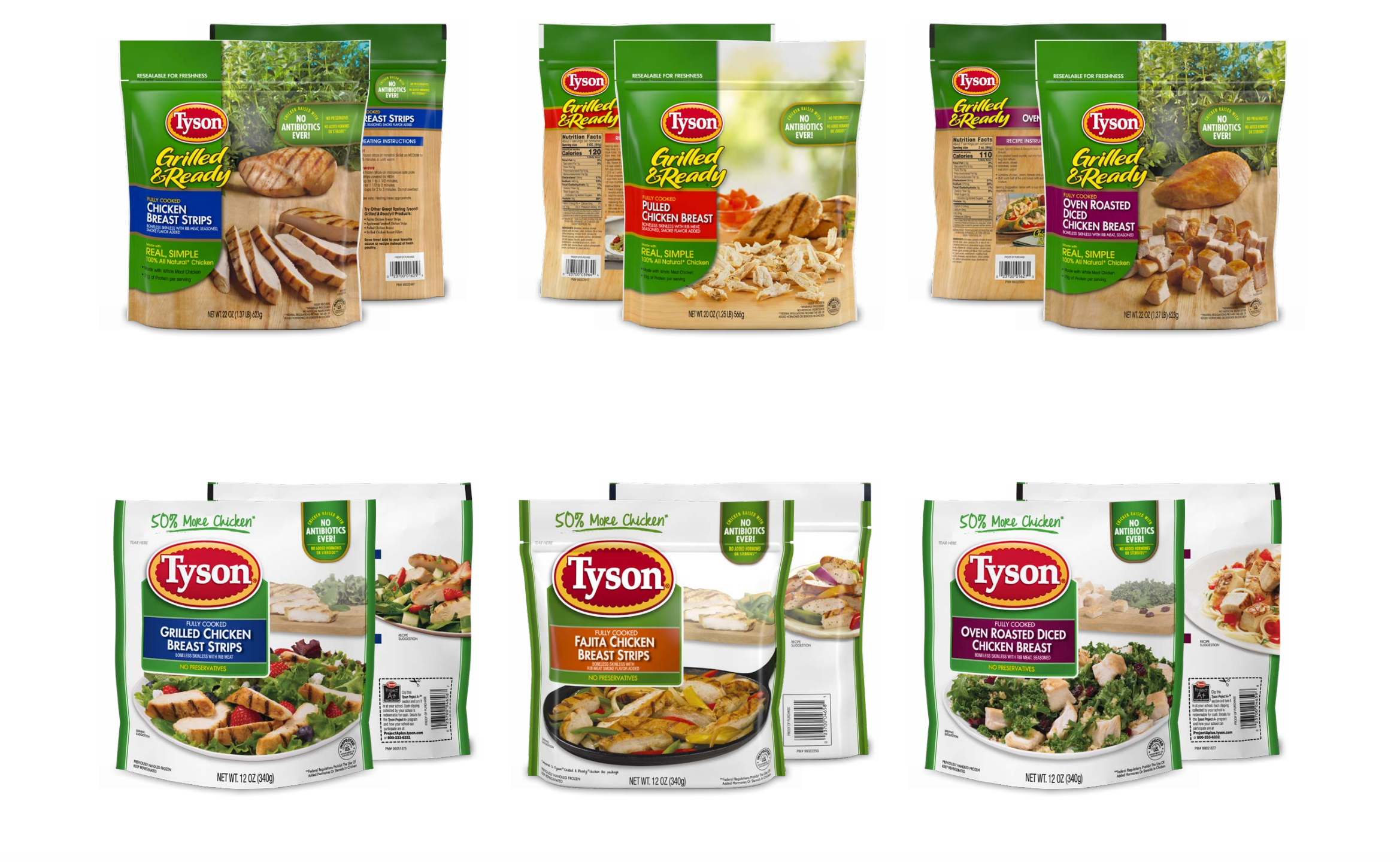 Tyson brand products being recalled are seen in images released by the company July 3, 2021.