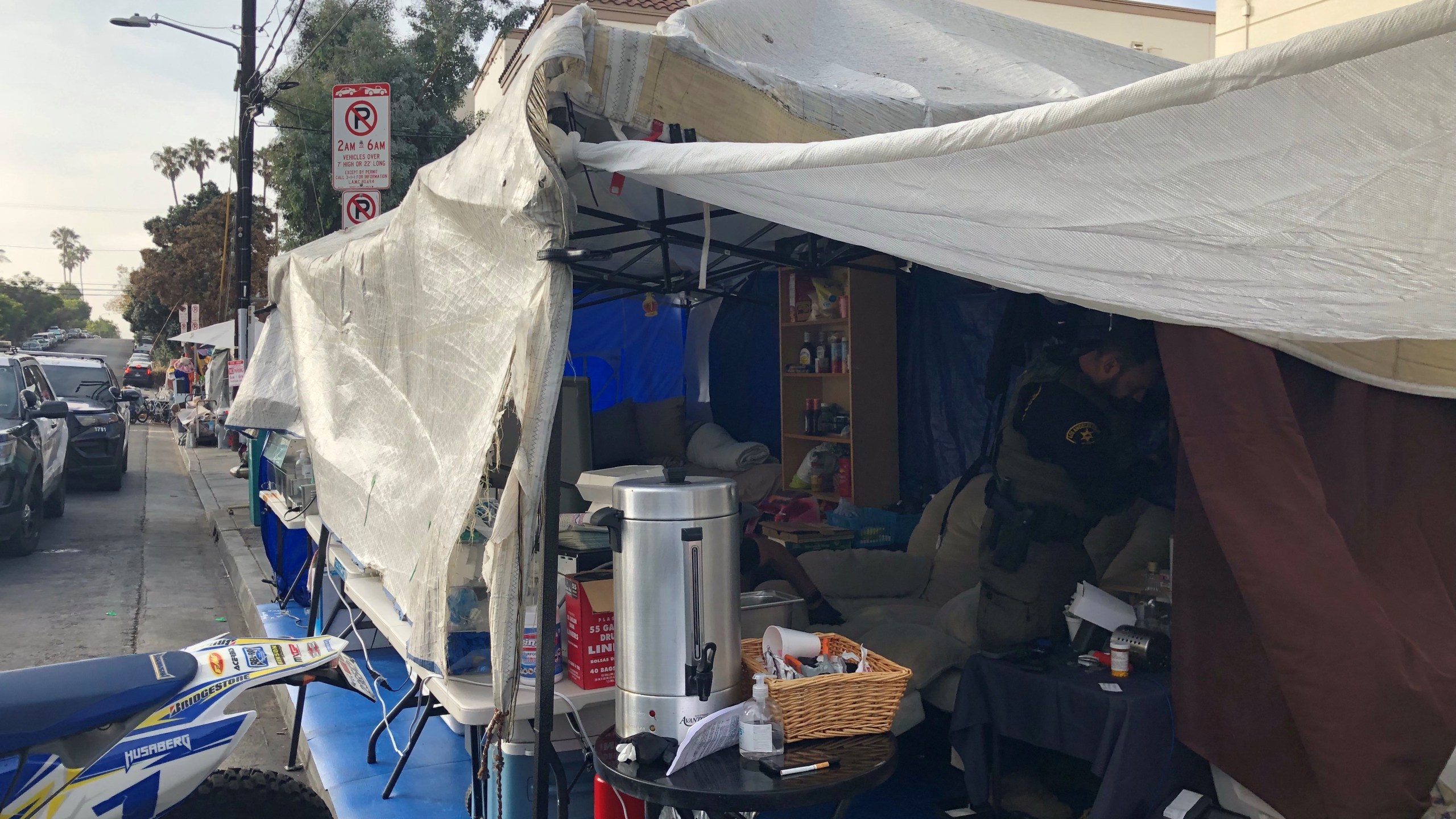 A self-proclaimed homeless advocate was arrested in the Venice area of Los Angeles after he was allegedly found selling narcotics to the homeless population. (Los Angeles Sheriff's Department)