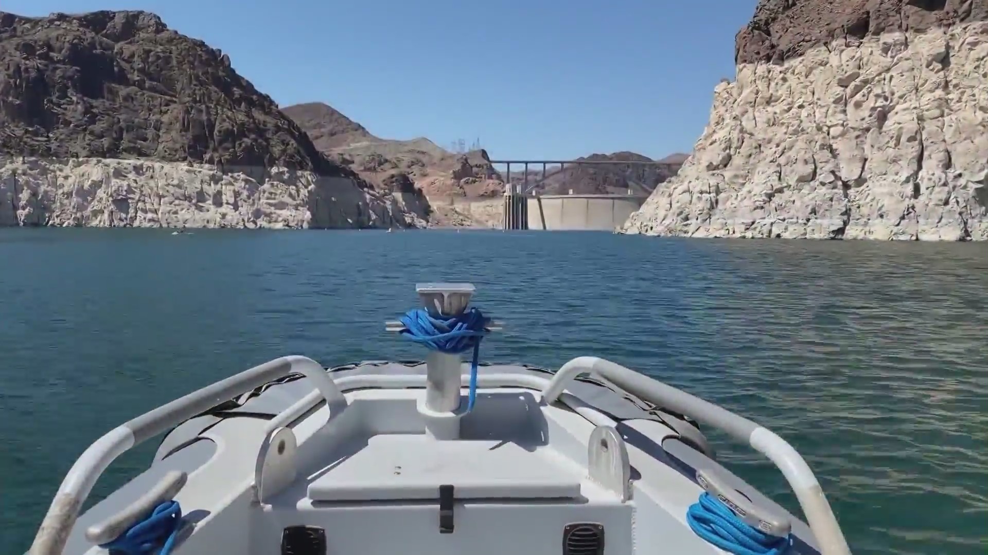 Lake Mead is seen in June 2021. (KTLA)