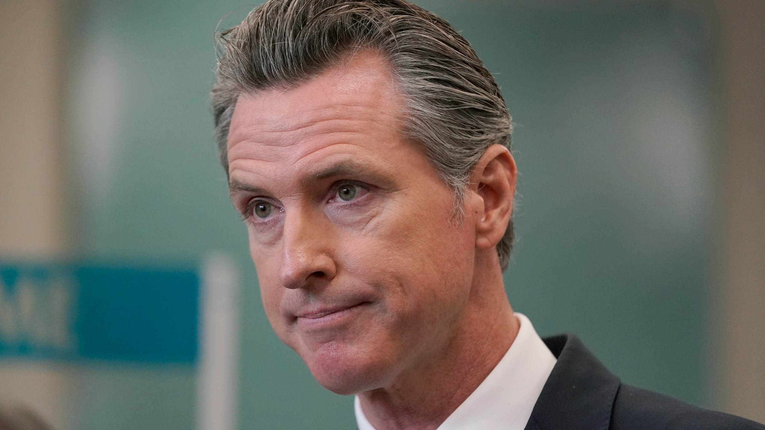 In this July 26, 2021, file photo, Gov. Gavin Newsom appears at a news conference in Oakland. (Jeff Chiu/Associated Press)