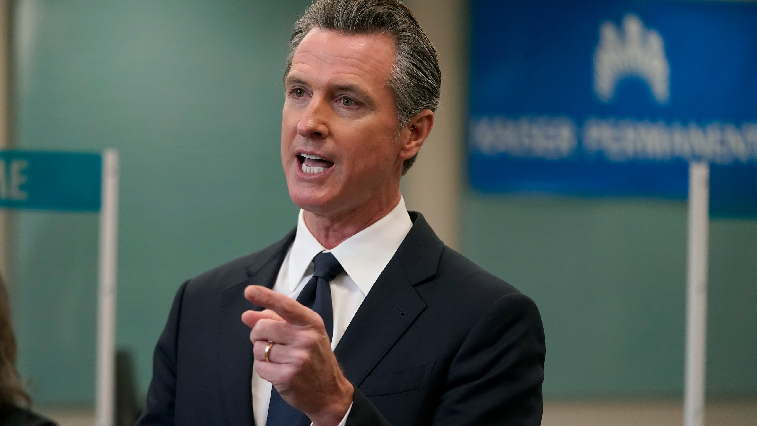 In this July 26, 2021 file photo Gov. Gavin Newsom speaks at a news conference in Oakland, Calif. Newsom's administration announced $350 million in incentives aimed at convincing people on Medicaid to get vaccinated against the coronavirus, Friday, Aug. 6, 2021. (AP Photo/Jeff Chiu, File)