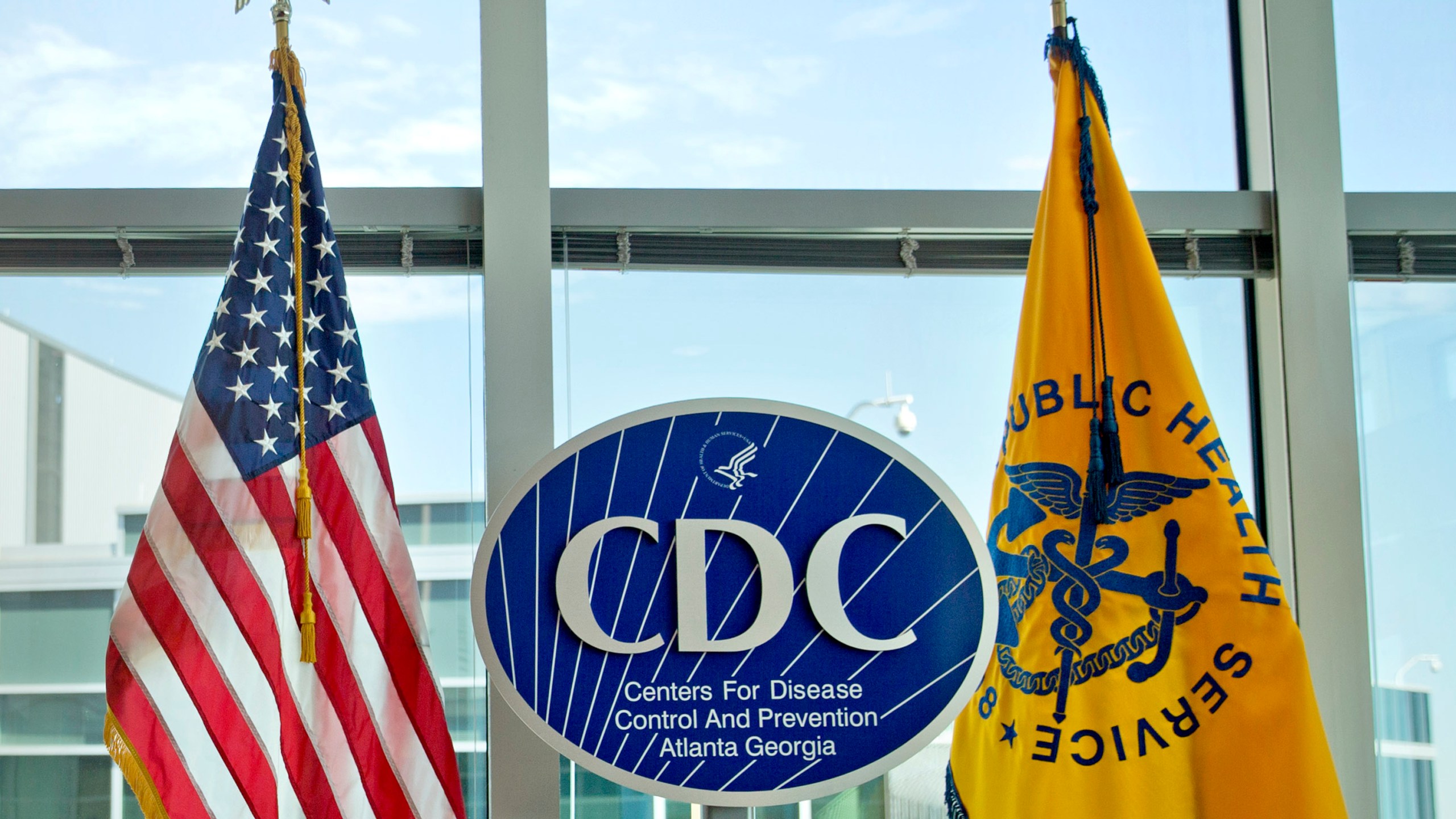 This Nov. 19, 2013 file photo shows a Centers for Disease Control and Prevention logo at the agency's federal headquarters in Atlanta. In a growing medical mystery, a person who died in July 2021 in Georgia has been confirmed as the fourth U.S. case this year of an illness caused by the meliodosis bacteria from South Asia. On Monday, Aug. 9, 2021, the Centers for Disease Control and Prevention sent an alert about the latest case to U.S. doctors. (AP Photo/David Goldman, File)