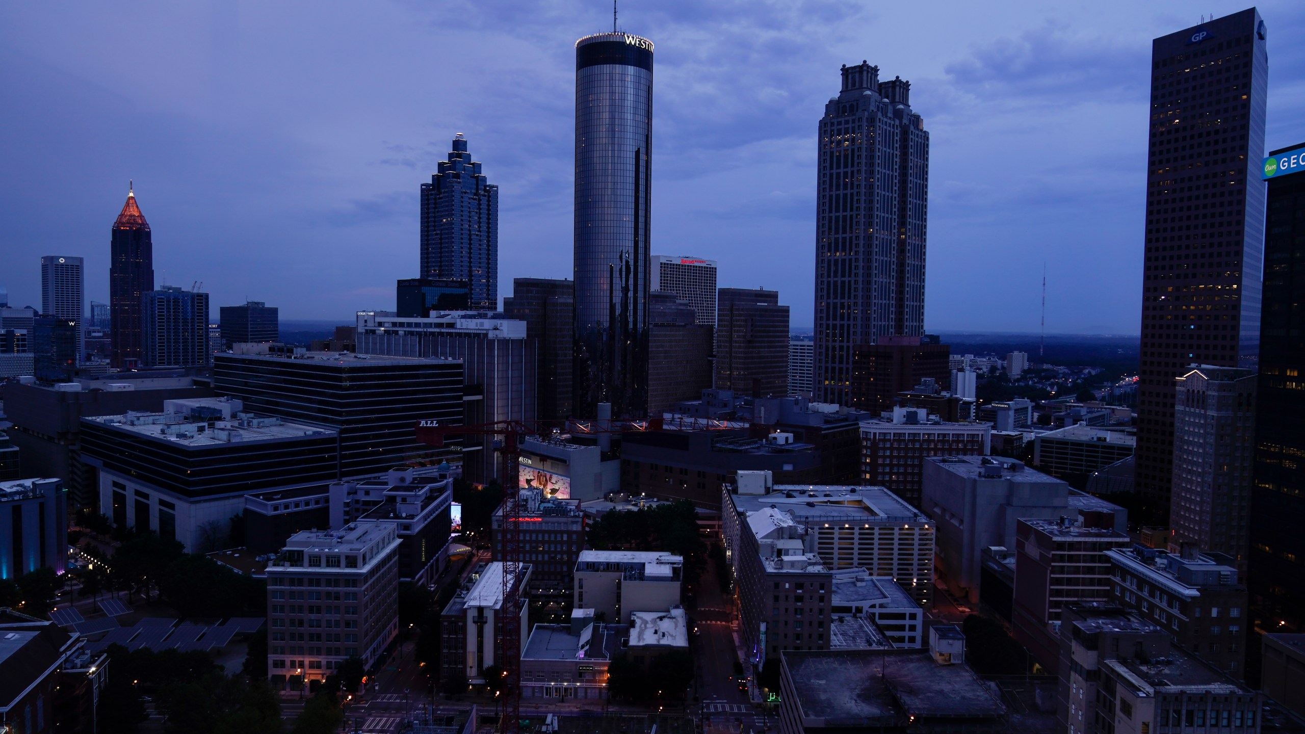 Clouds roll into downtown Atlanta on Aug. 11, 2021, in Atlanta.(AP Photo/Brynn Anderson)