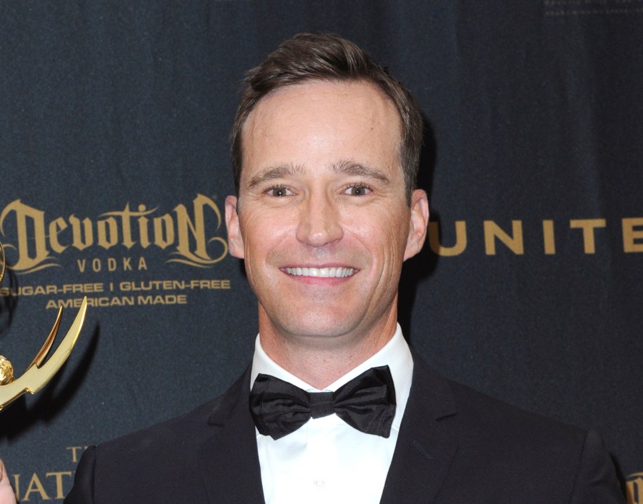 Producer Mike Richards poses in the pressroom at the 43rd annual Daytime Emmy Awards on May 1, 2016, in Los Angeles. Richards is out as executive producer of “Jeopardy!”, days after he exited as the quiz show’s newly appointed host because of past misogynistic and other comments. Richards is also no longer executive producer of “Wheel of Fortune." (Photo by Richard Shotwell/Invision/AP, File)