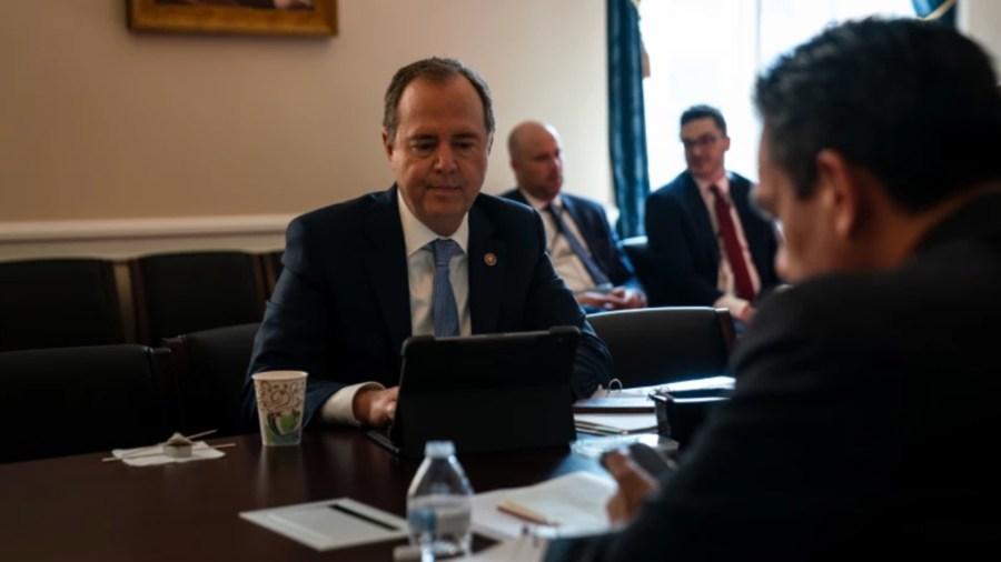 Rep. Adam B. Schiff (D-Burbank) and other House members.(Kent Nishimura / Los Angeles Times)