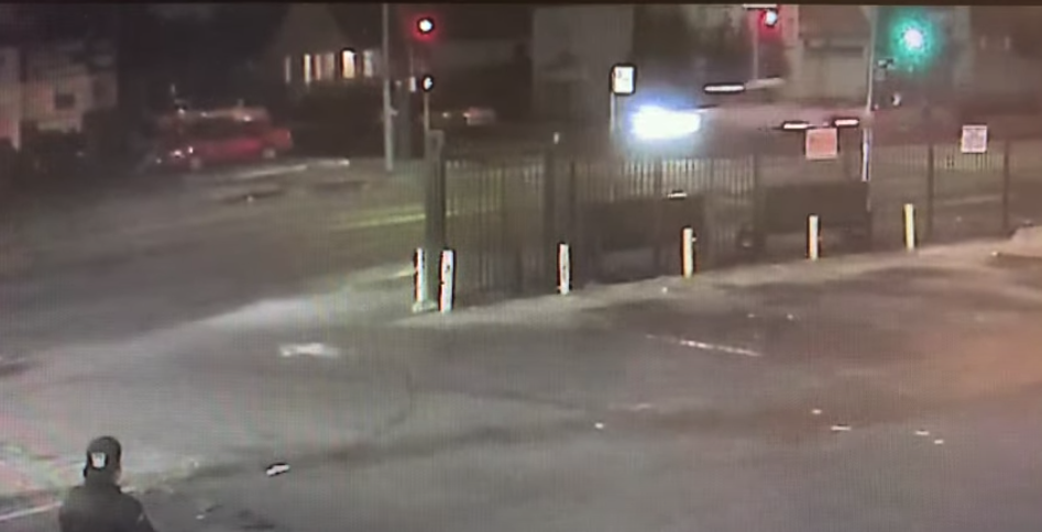 Surveillance video released by LAPD on Aug. 12, 2021 shows a tow truck fatally striking a pedestrian in South Los Angeles.