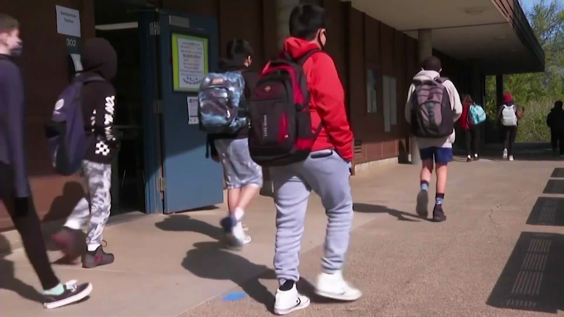 Students are seen walking to class in this file image. (KTLA)