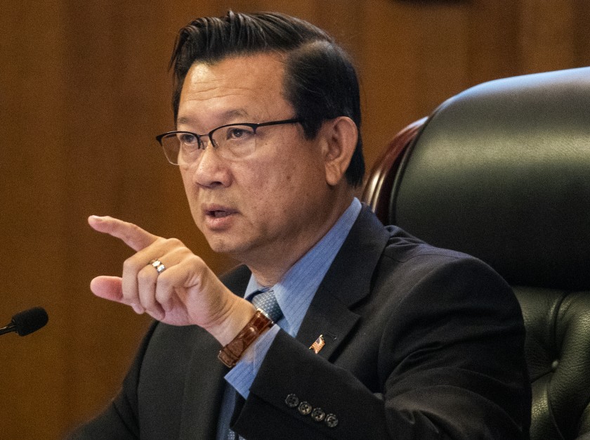 Orange County Supervisor Andrew Do is seen on July 14, 2020. (Allen J. Schaben / Los Angeles Times)