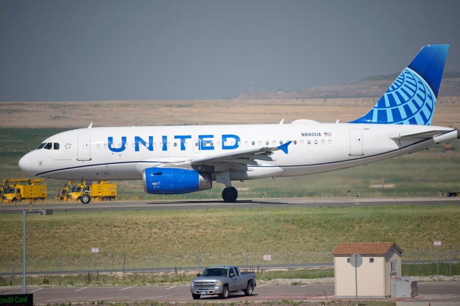 In this July 2, 2021 file photo, a United Airlines jetliner taxis down a runway for take off from Denver International Airport in Denver. (AP Photo/David Zalubowski, file)