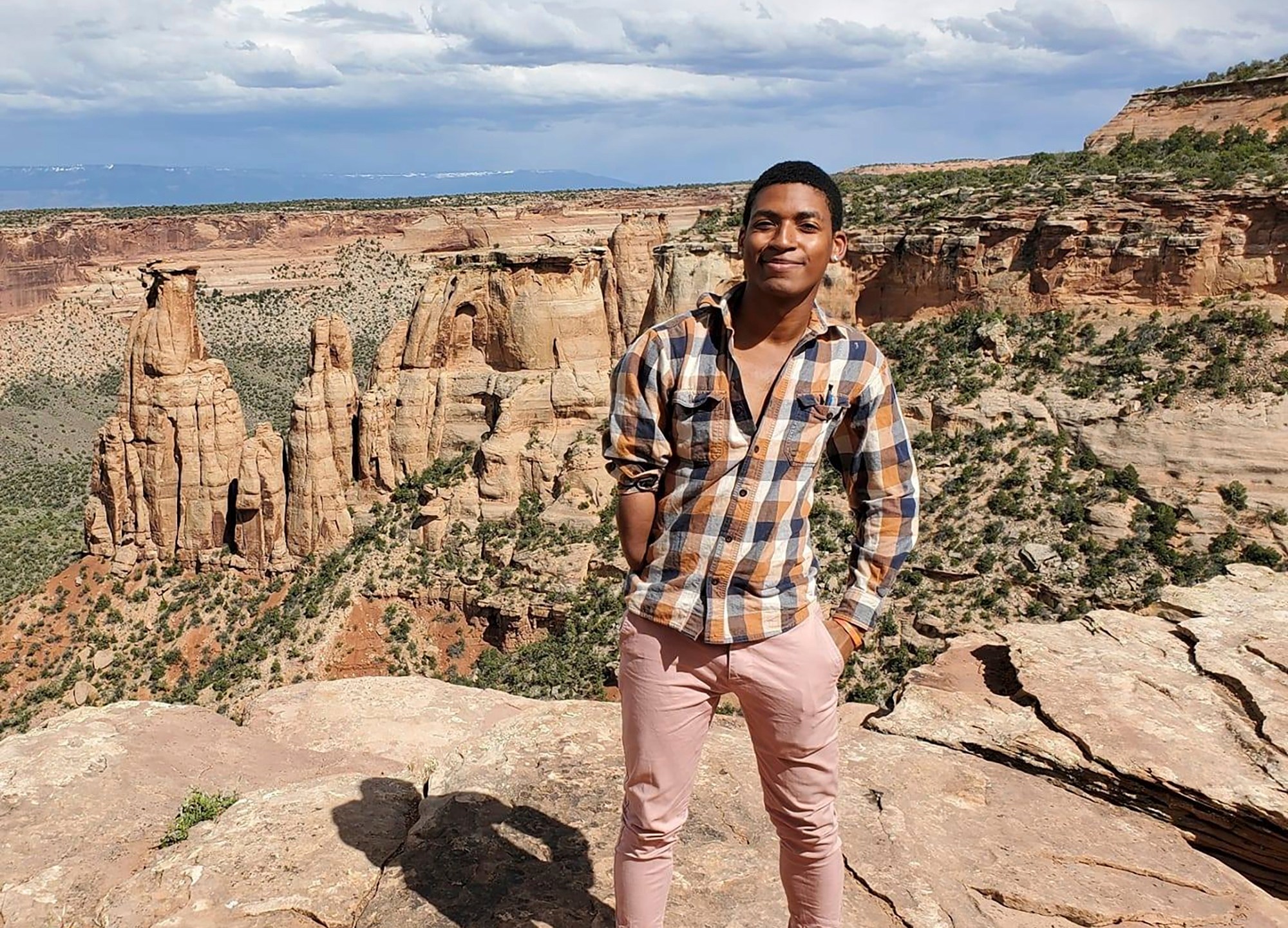 This undated photo provided by David Robinson shows his son, Daniel Robinson, in Arizona. The 24-year-old geologist went missing from a field site outside of Phoenix in June 2021. (Courtesy of David Robinson via AP)