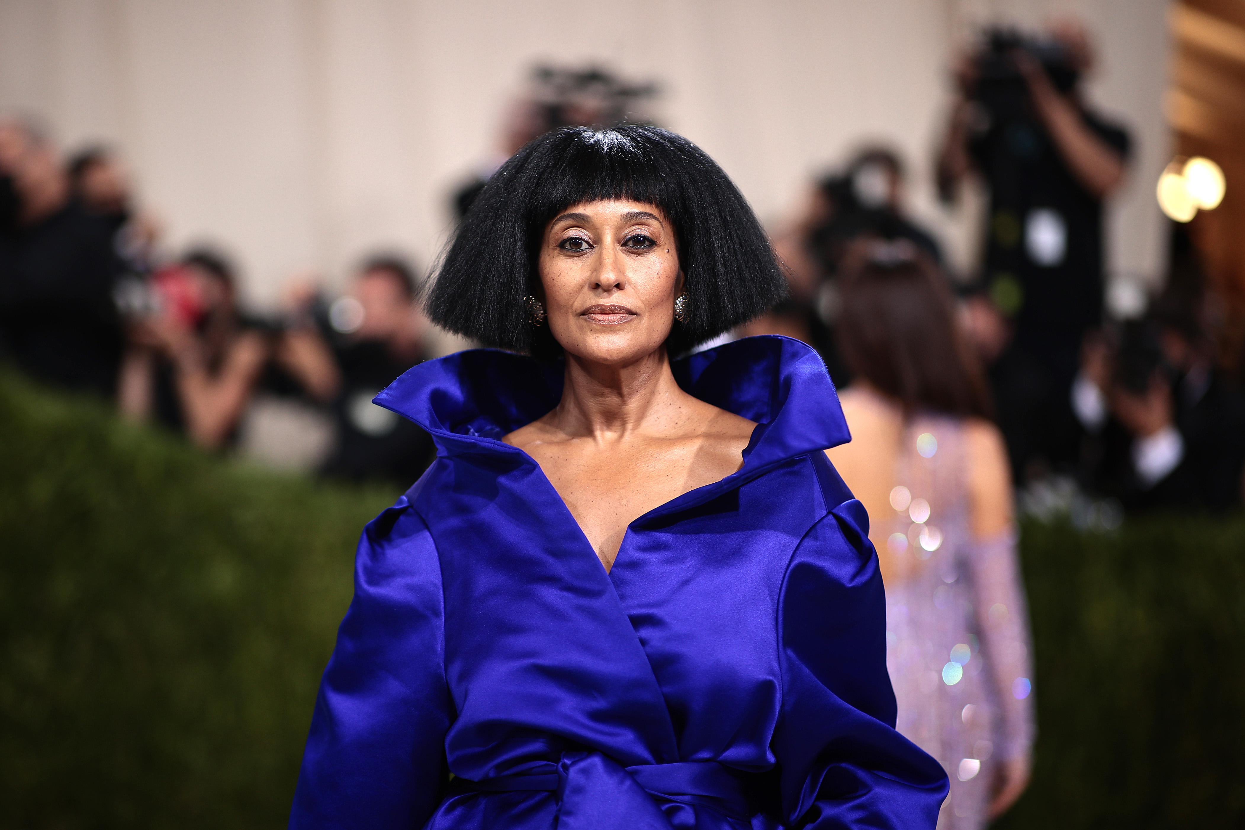 Tracee Ellis Ross attends The 2021 Met Gala Celebrating In America: A Lexicon Of Fashion at Metropolitan Museum of Art on Sept. 13, 2021, in New York City. (Dimitrios Kambouris/Getty Images for The Met Museum/Vogue )