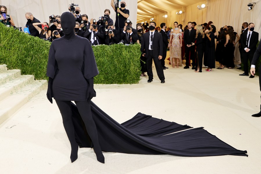 Kim Kardashian attends The 2021 Met Gala Celebrating In America: A Lexicon Of Fashion at Metropolitan Museum of Art on Sept. 13, 2021, in New York City. (Mike Coppola/Getty Images)