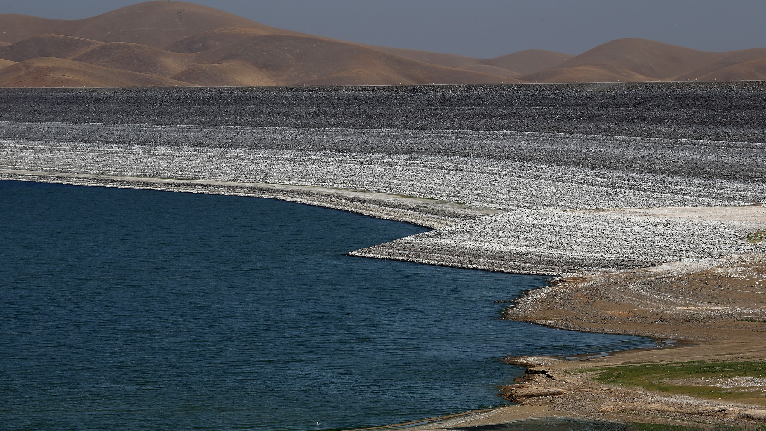 The San Luis Reservoir is seen in a file photo. (Justin Sullivan/Getty Images)