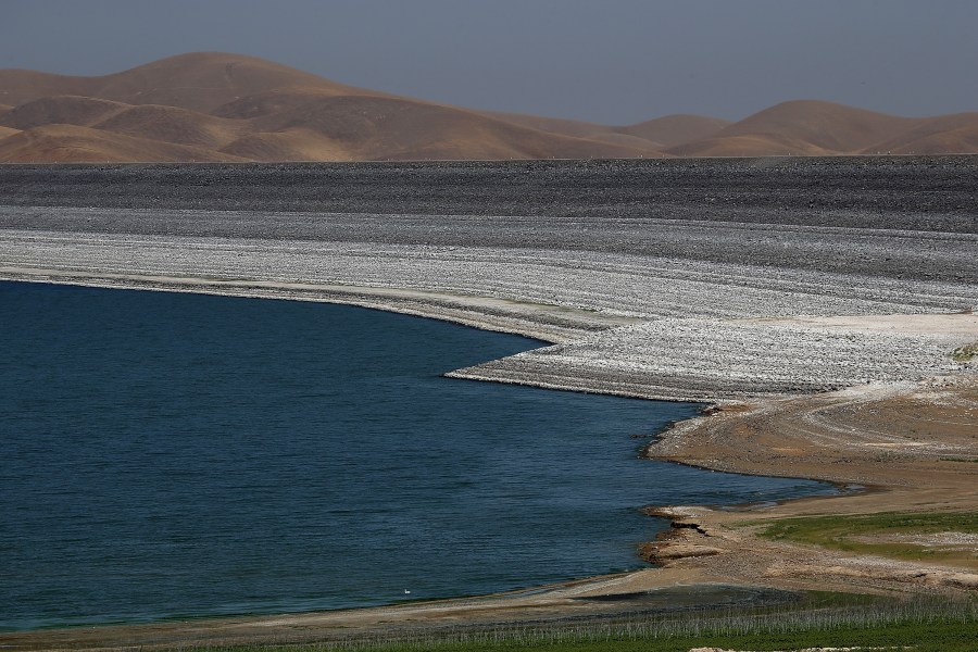 The San Luis Reservoir is seen in a file photo. (Justin Sullivan/Getty Images)