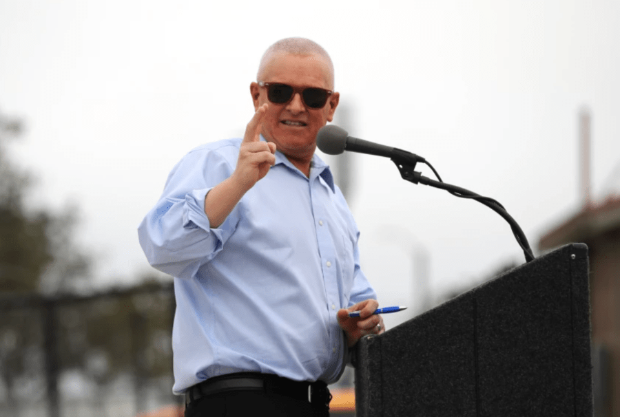 Los Angeles City Councilman Mike Bonin speaks during an event in Playa Del Rey on June 17, 2021.(Gina Ferazzi/Los Angeles Times)